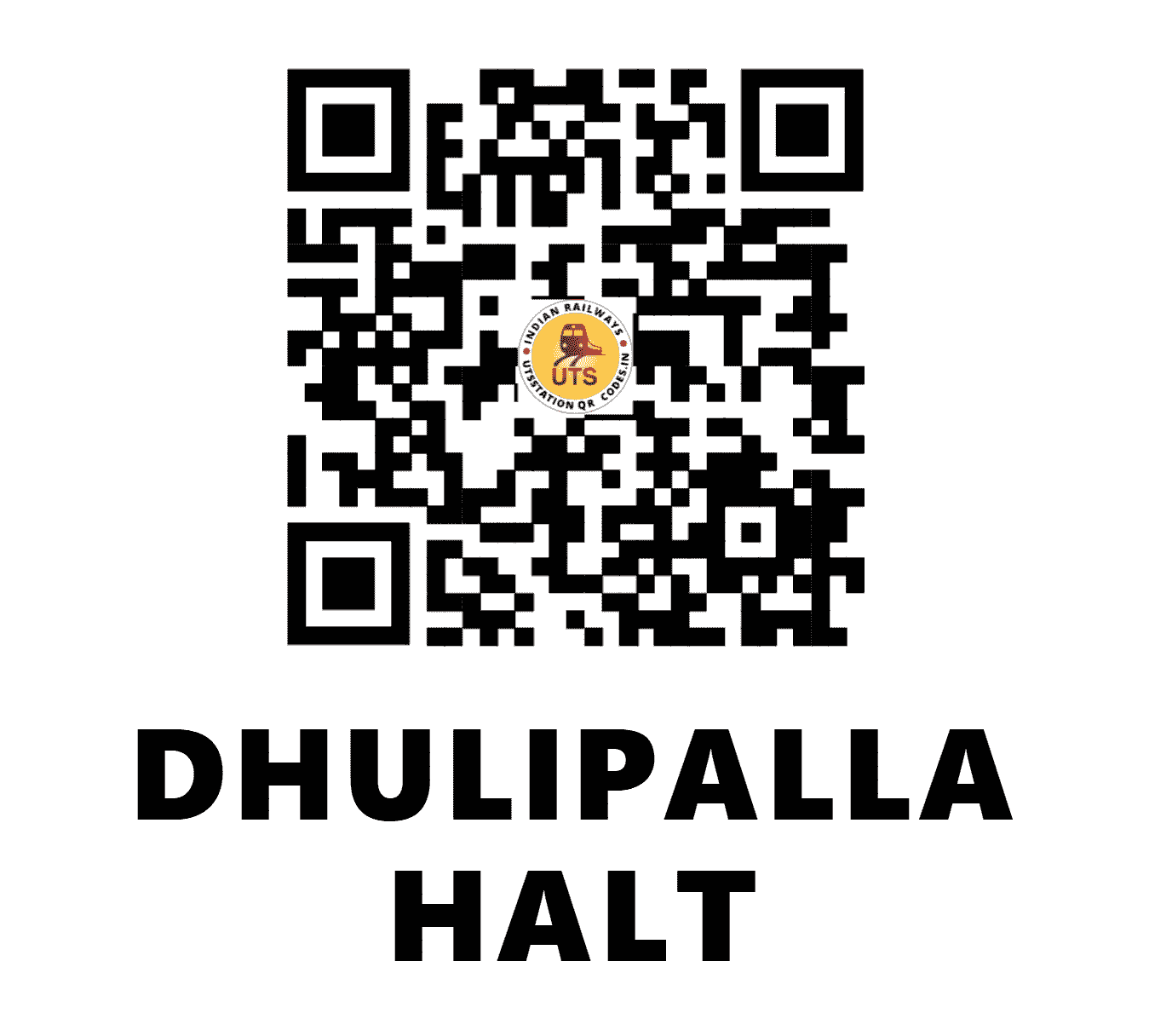 UTS QR Code for DHULIPALLA HALT - DUP - SC (ANDHRA PRADESH)